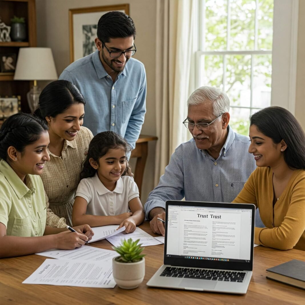 Family Discussing Trust