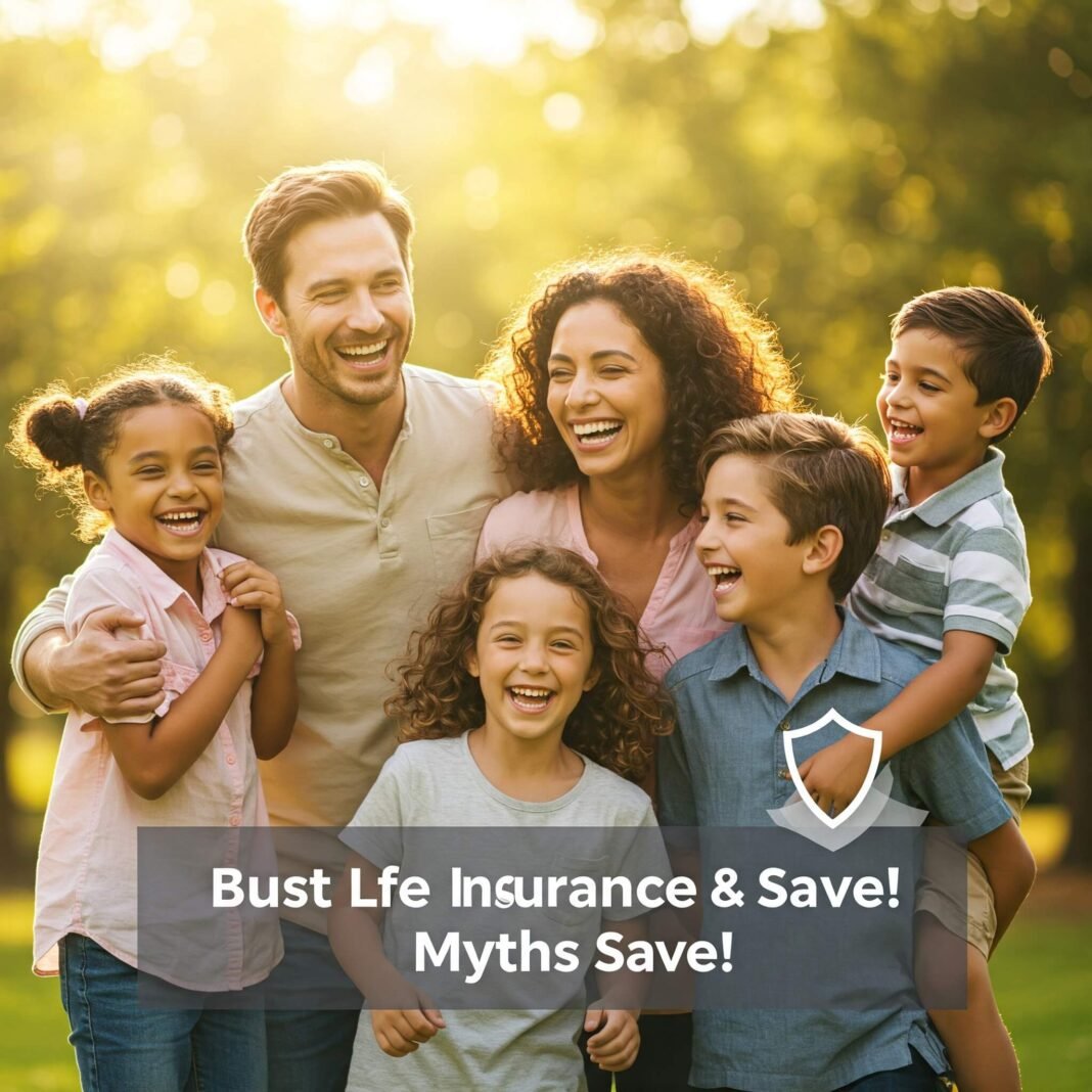 Family protected by life insurance.