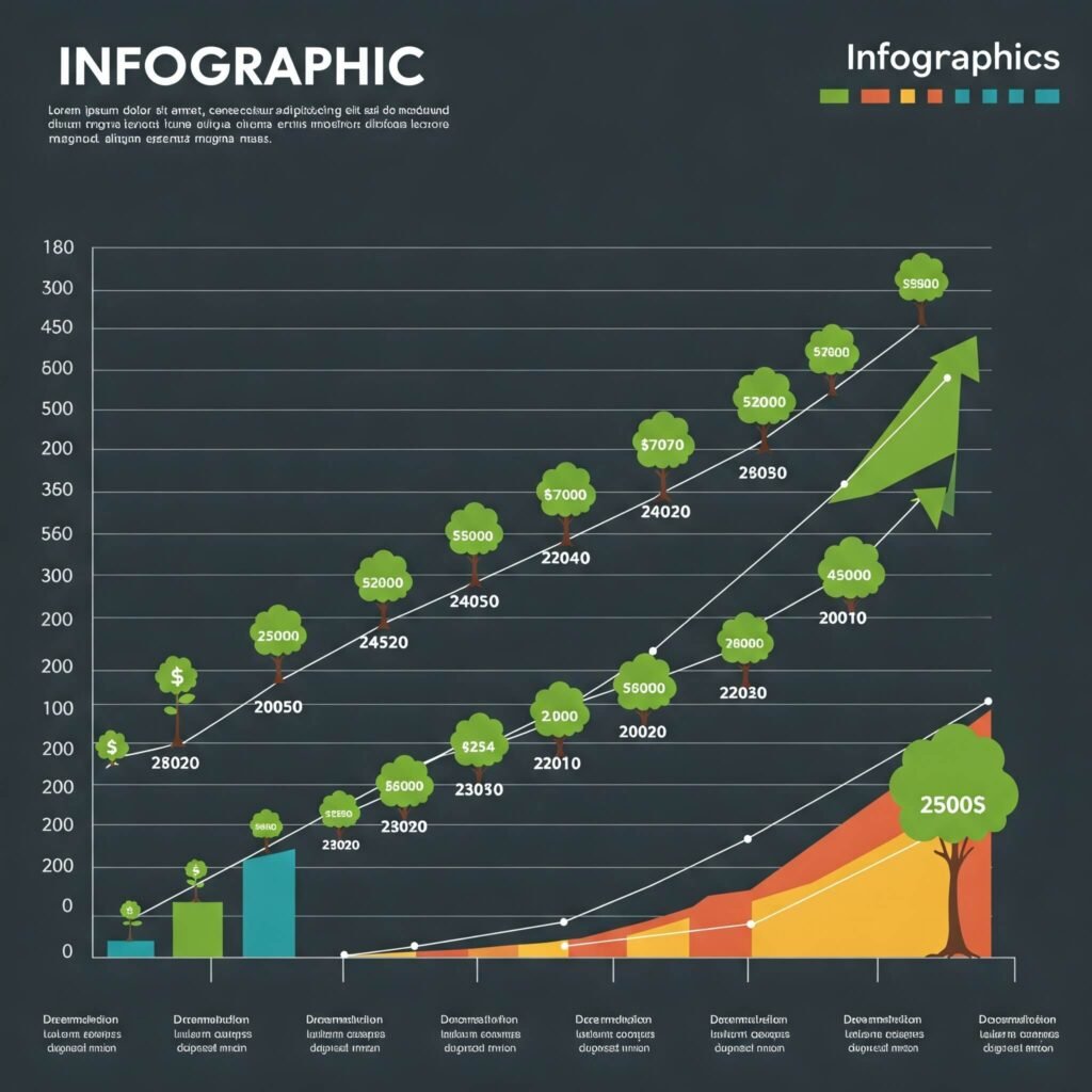 Investment growth over time