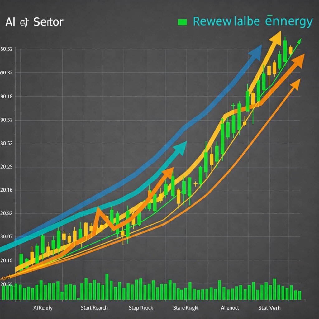 AI and renewable energy stock market growth.