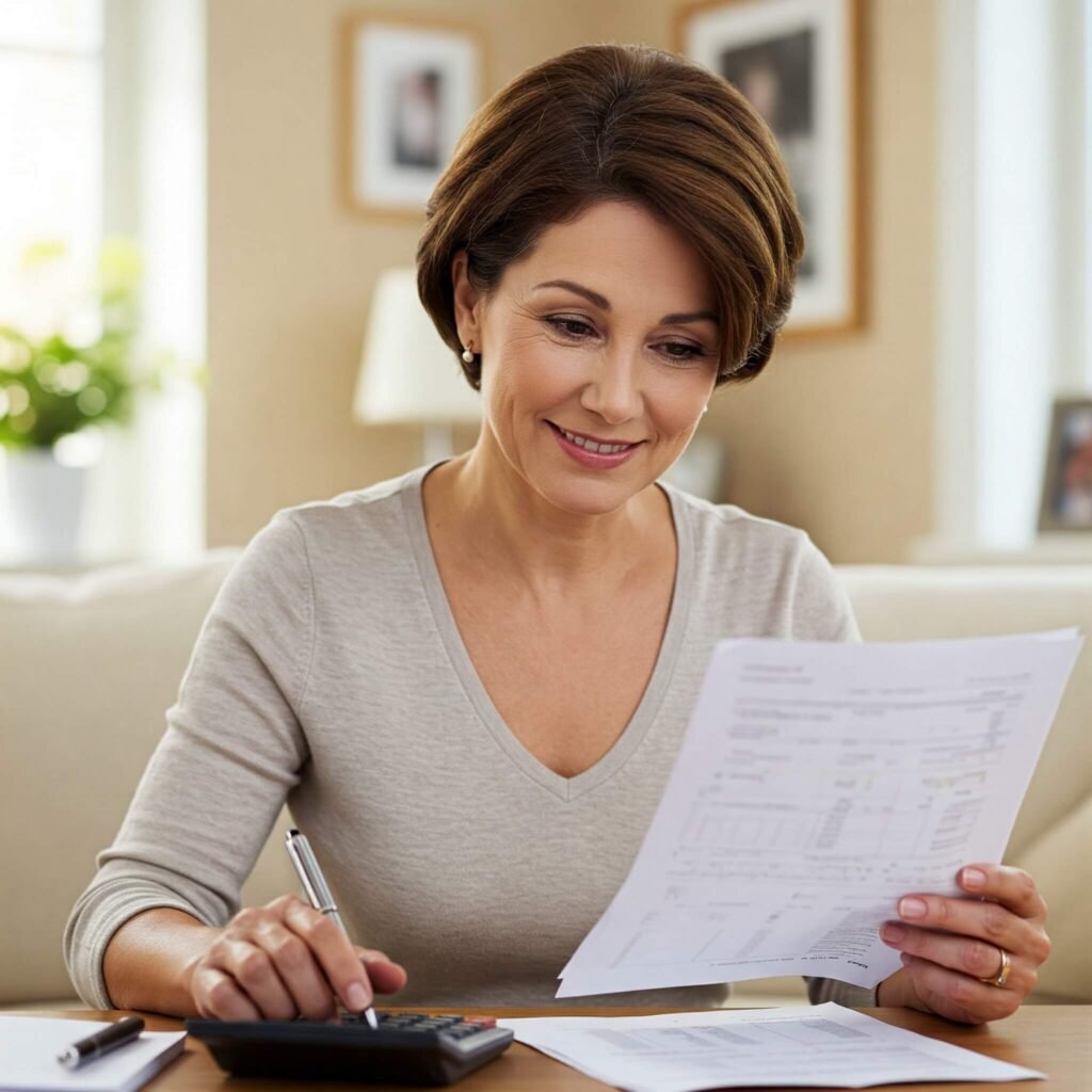 Homeowner Reviewing Finances