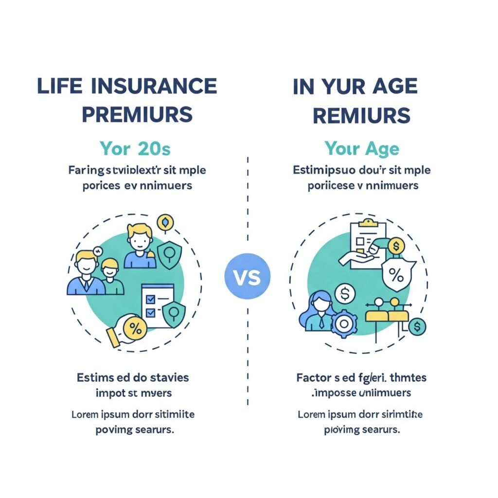 Life Insurance Age Comparison Infographic