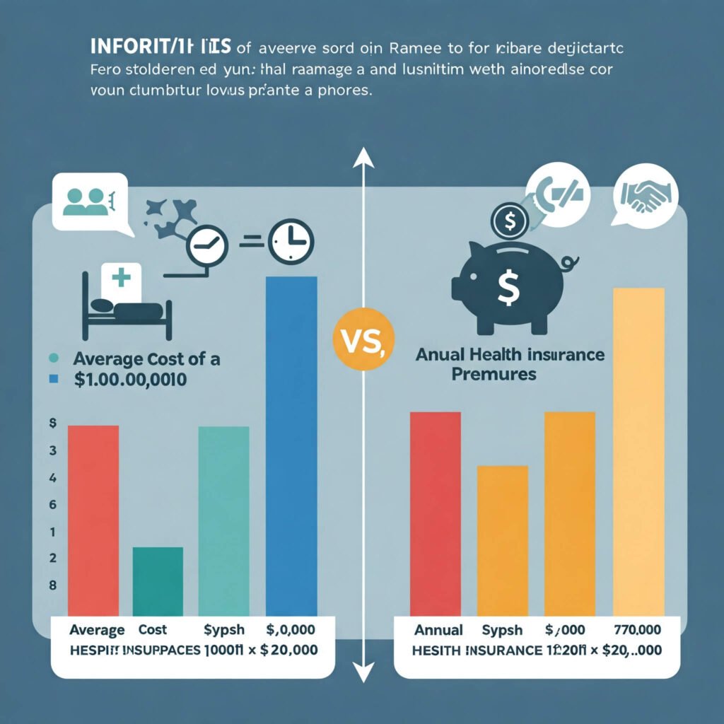 Hospital stay cost vs. insurance premiums