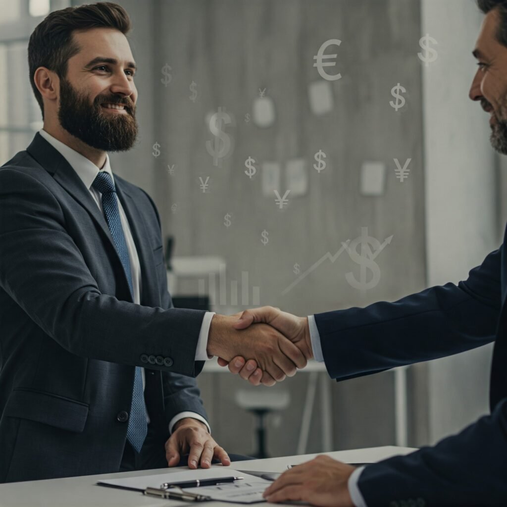 Handshake with Financial Advisor