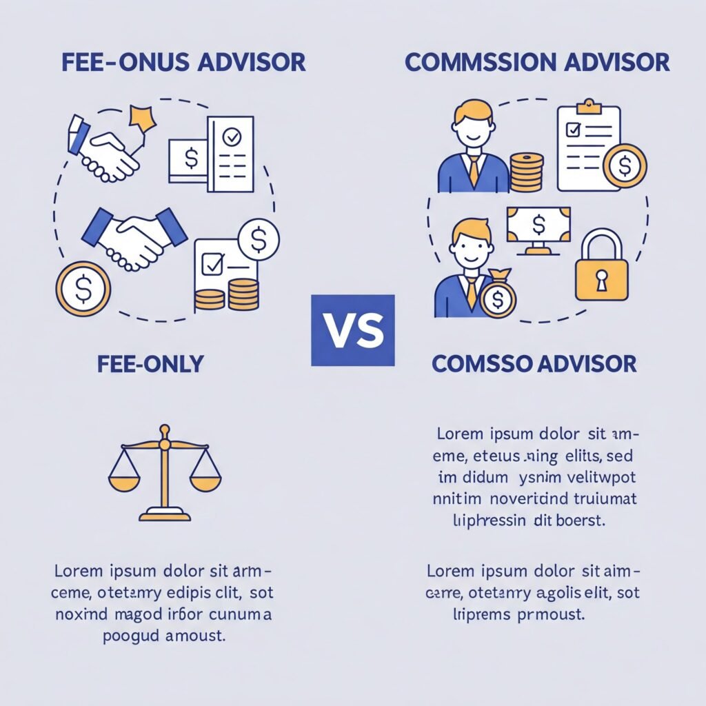 Fee-Only vs Commission Infographic