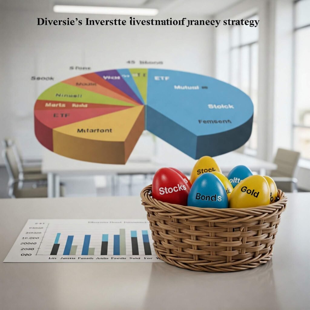 Diversified investment pie chart