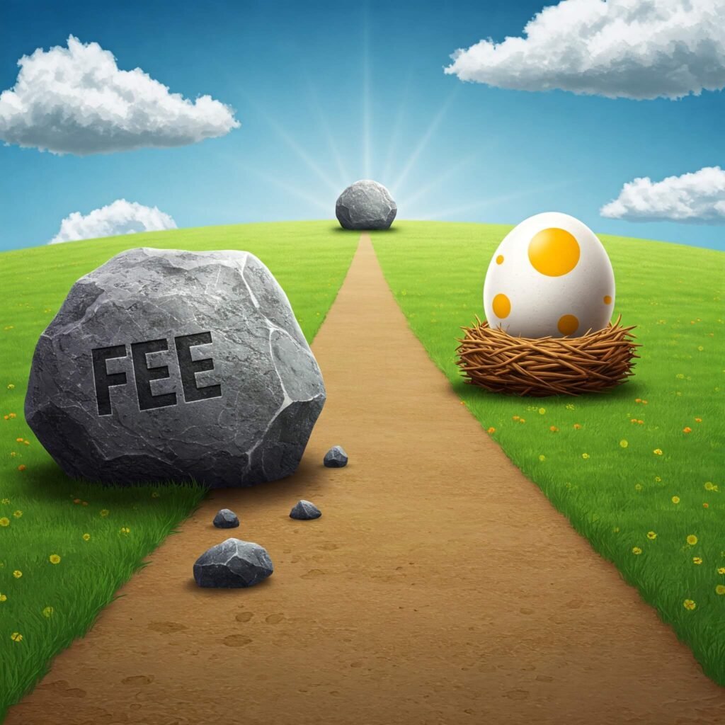 Two paths: fees vs. growth