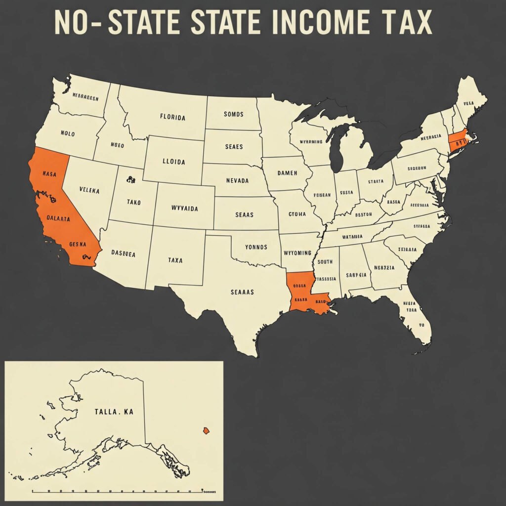U.S. states with no income tax