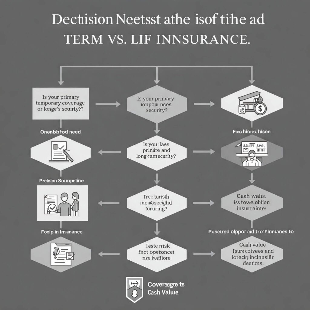 erm vs Whole Life Insurance Decision Flowchart