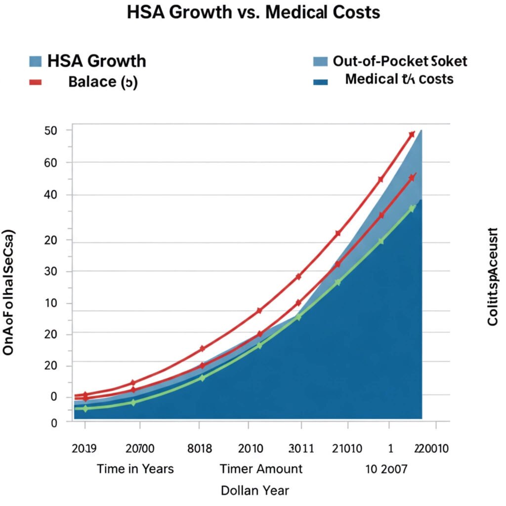 HSA growth vs. medical expenses.