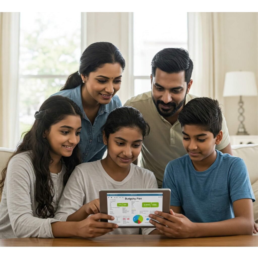 Family Budgeting on Tablet